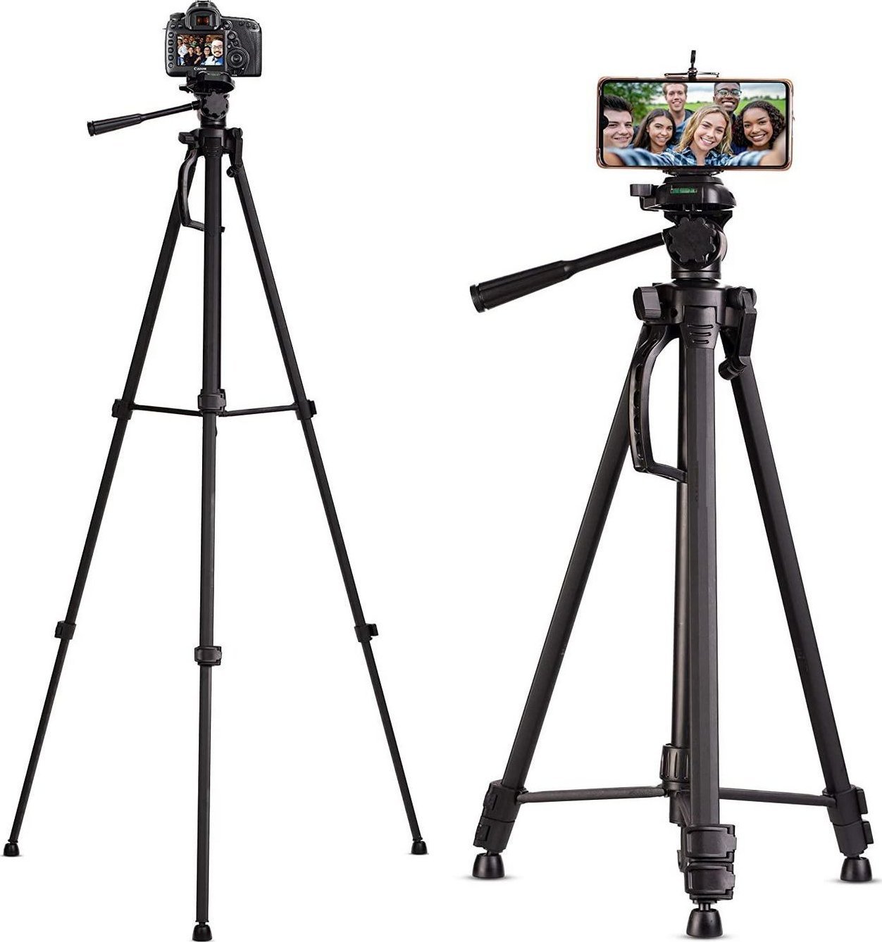 Tripod për telefon CoreParts MOBX ACC 022, 51 180cm, rrotullim 360°, i zi