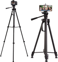 Tripod për telefon CoreParts MOBX ACC 022, 51 180cm, rrotullim 360°, i zi