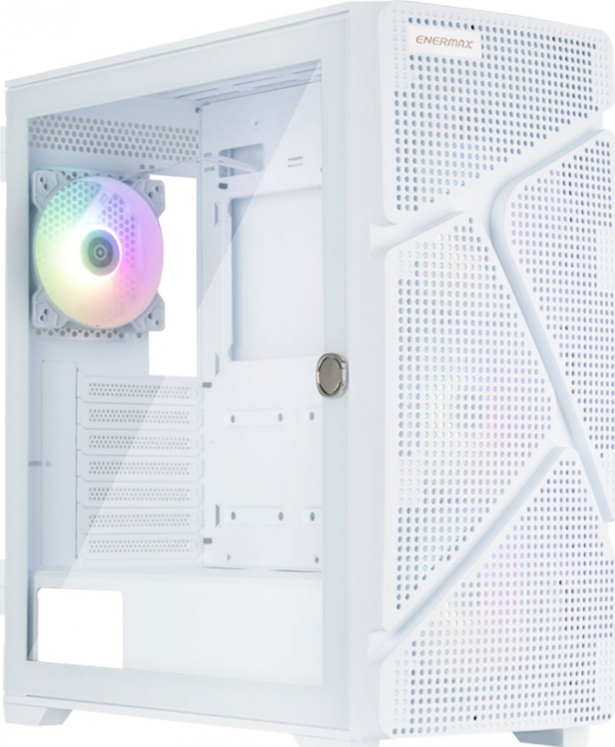 Kasë Enermax MarbleShell MS31, e bardhë ARGB, Midi Tower