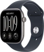 Apple Watch S12 GPS 46mm Space Grey Aluminium Case with Navy Blue Sport Band, S/M
