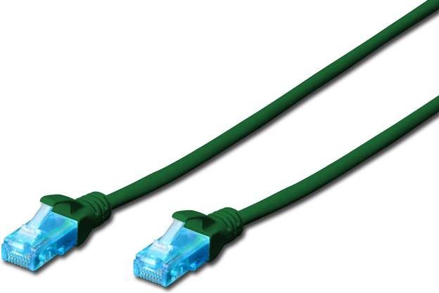 Kabllo rrjeti Digitus U/UTP cat.5e PVC, 5m, e gjelbër
