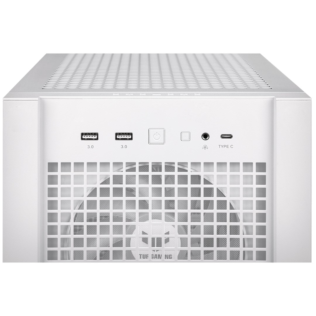 Kuti kompjuteri Asus TUF Gaming GT302 TG ARGB, ATX, xham i temperuar, e bardhë
