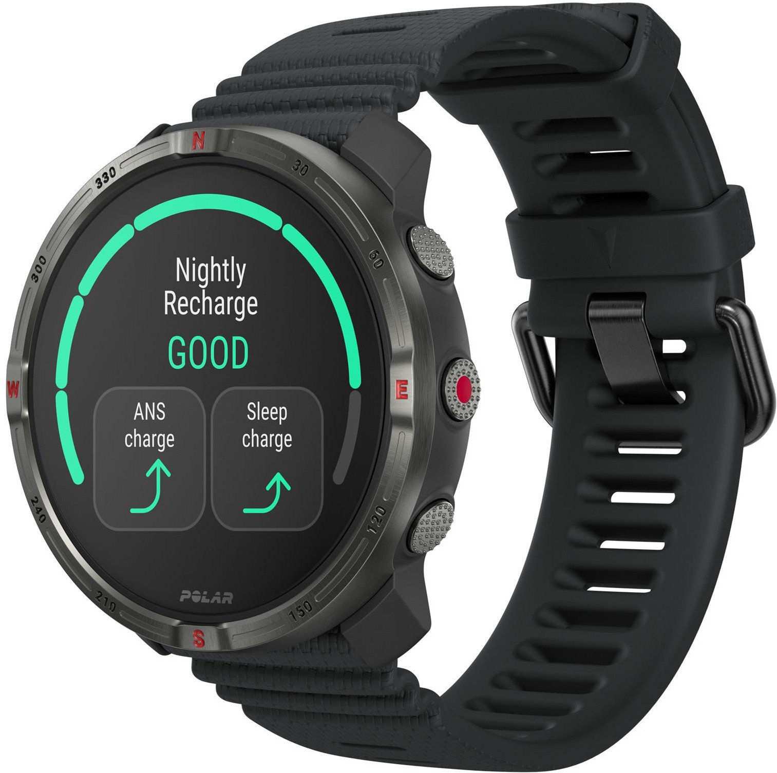 Ora inteligjente Polar Grit X2 Premium 900115134, GPS, ekran AMOLED, e zezë