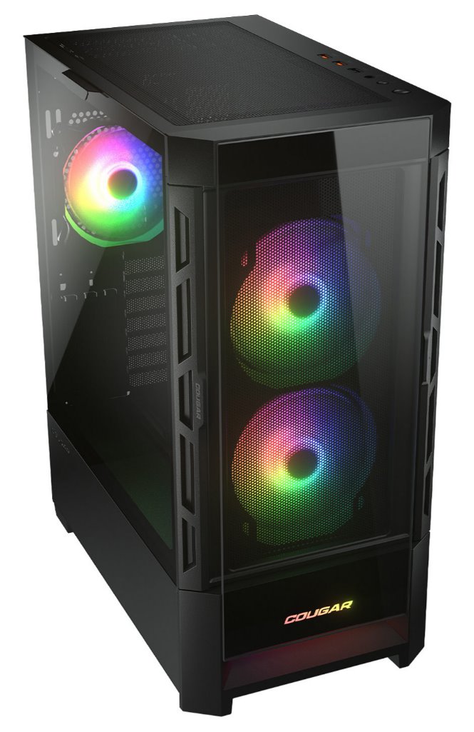 Kasë COUGAR PC DUOFACE Pro Mid Tower, 2 x ARGB 140mm, 1x 120mm, e zezë