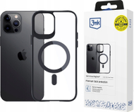 Kapak telefoni 3mk Satin Armor MagCase për Apple iPhone 12 Pro Max, MagSafe, rezistent ndaj goditjeve, i tejdukshëm