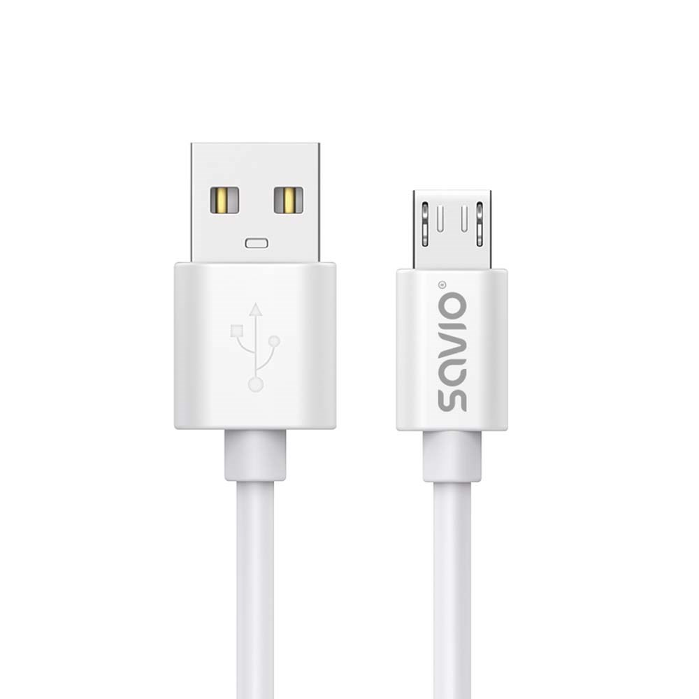 Kabllo Savio, USB A / Micro-USB, 3 m, e bardhë