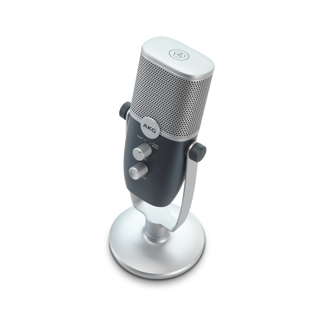Mikrofon USB AKG Ara Blue Silver, kondensator, 24 bit 96kHz, argjendtë kaltëroshe