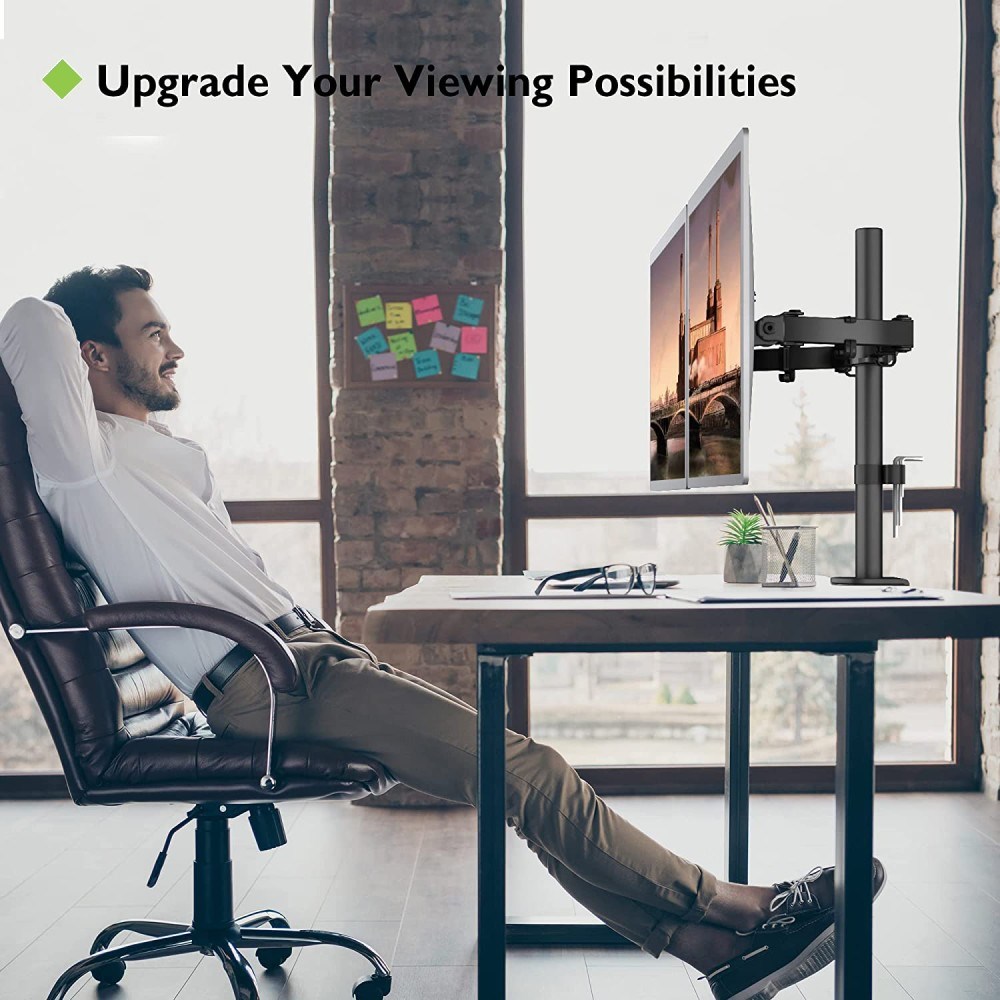 Mbajtëse tavoline për monitor Techly, 13"-27", VESA 100x100, e zezë