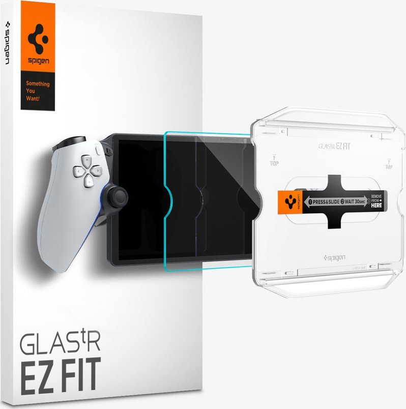Xham mbrojtës Spigen EZ Fit për Sony PlayStation Portal, xham i fortë 9H, transparencë e lartë