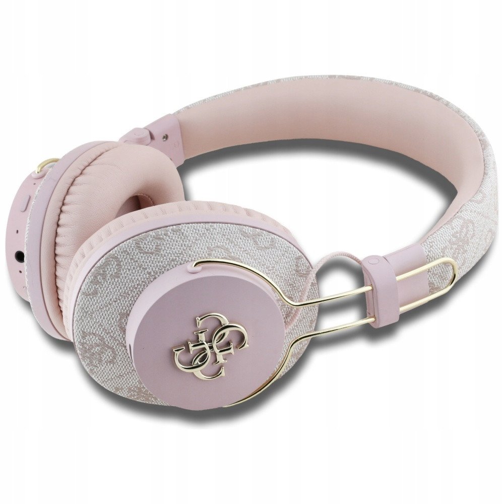 Kufje Bluetooth Guess GUBHS72P4FC4MP, on ear, ENC, rozë