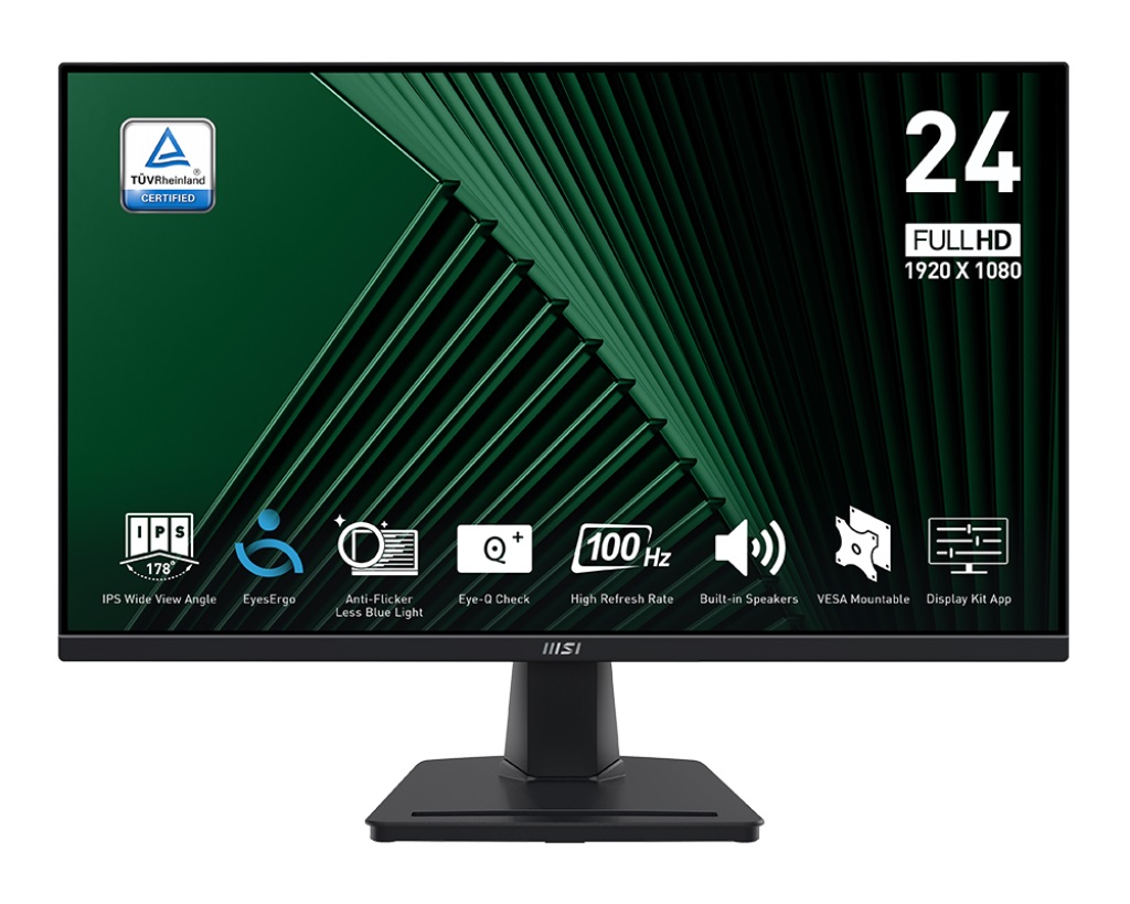 Monitor MSI PRO MP245G, 23.8", Full HD, IPS, i zi