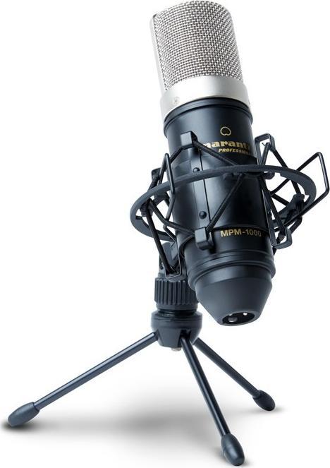 Mikrofon kondensator Marantz MPM1000, për regjistrim shtëpie, i zi