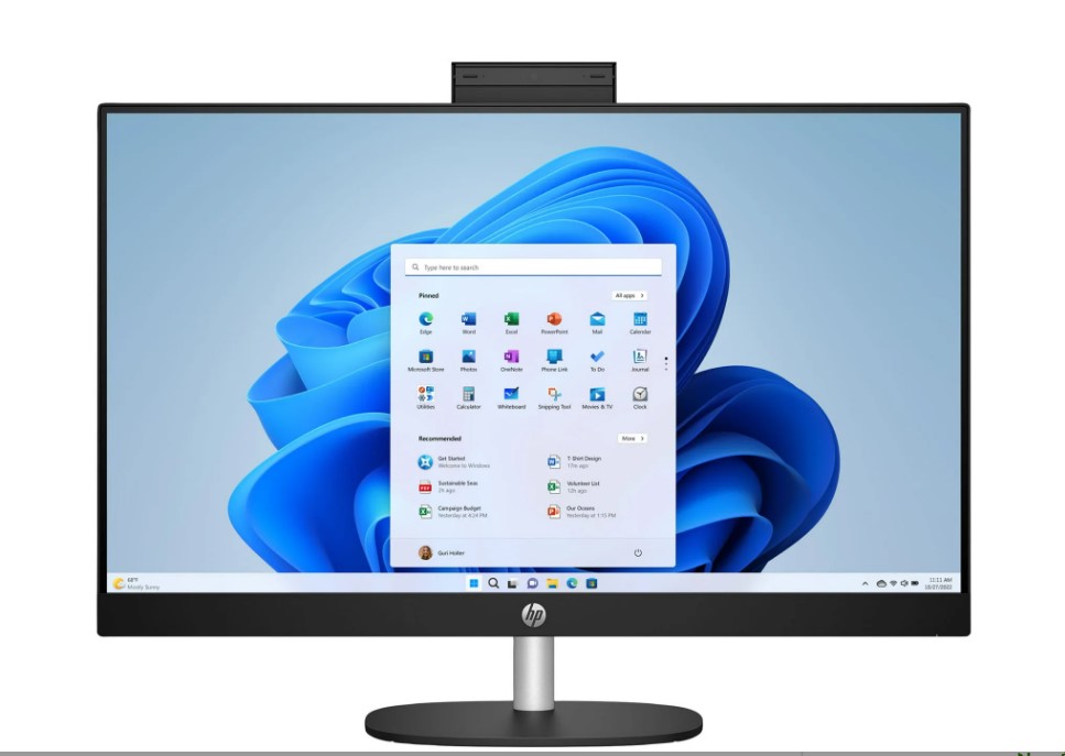Kompjuter HP AIO 27-cr0040na, 27", AMD Ryzen 7 7730U, 16GB RAM, 512GB SSD, AMD Radeon Graphics, i zi