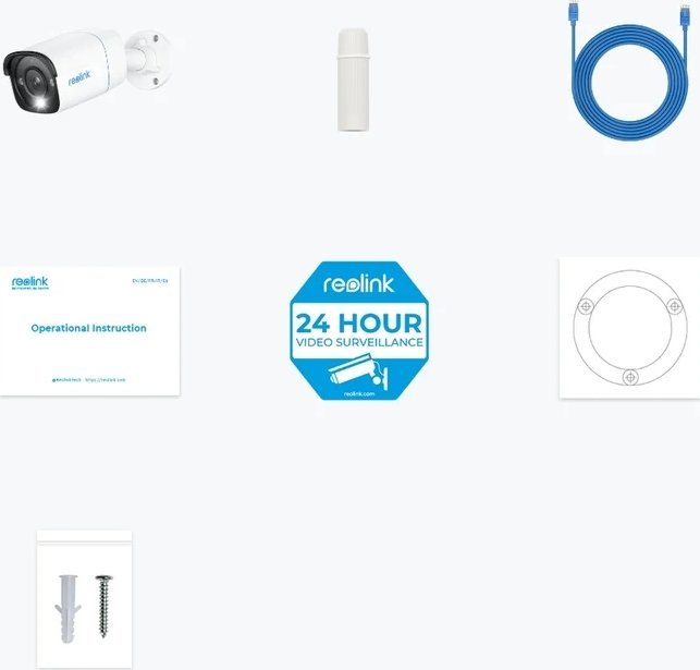 Kamerë IP Reolink P330, 4K UHD 8MP, PoE LAN, 256GB SD, e bardhë