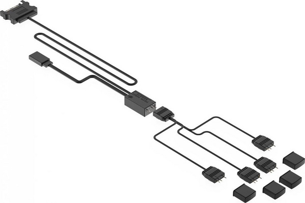 Kontroller Silentium Pc për ARGB, i zi