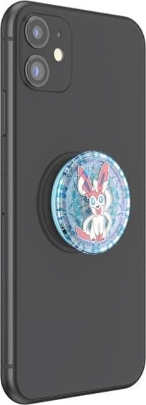 Kapëse telefoni PopSockets Diamond Sylveon PopGrip, ngjitëse, me shkëlqim, shumëngjyrëshe