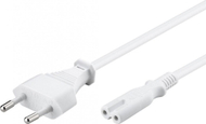 Kabllo rryme Manhattan Power Cable, C7 figure eight, 1.8m, e bardhë