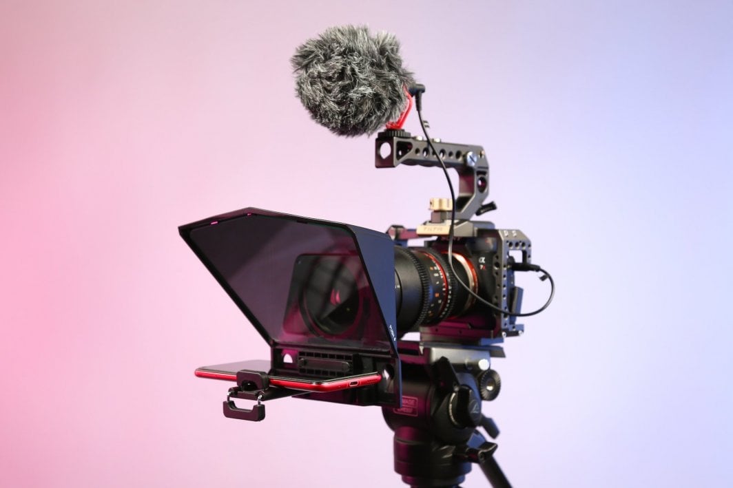 Teleprompter Newell Desview T2, i zi