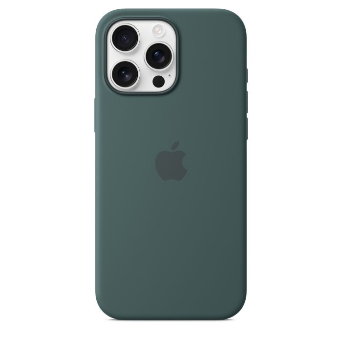 Apple iPhone 16 Pro Max Silicone Case with MagSafe, Lake Green (Seasonal)