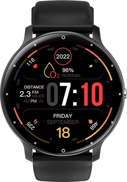 Orë inteligjente Giewont GW120-2 Pro, Bluetooth, monitorim shëndeti, e zezë