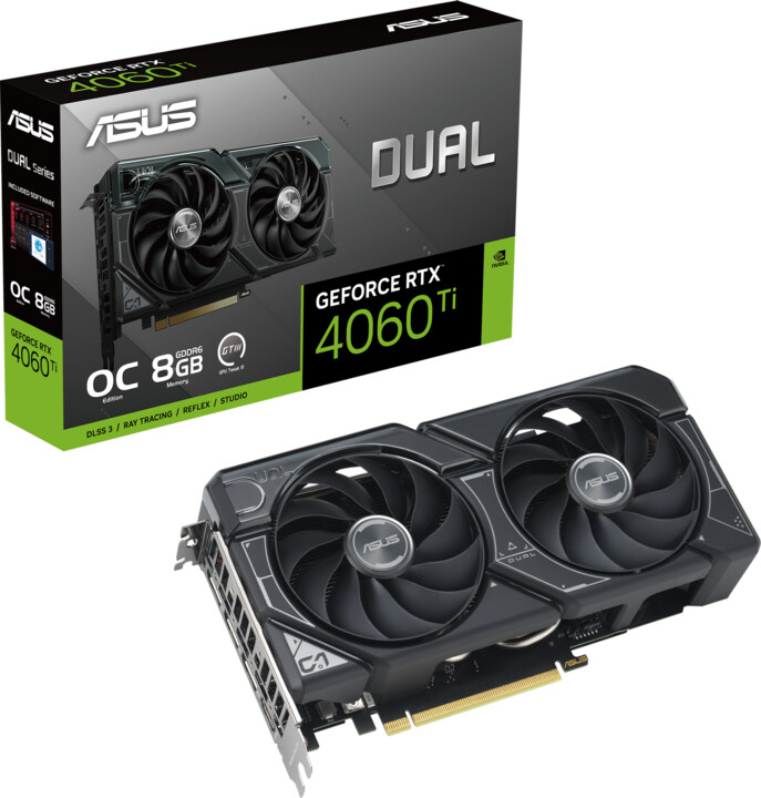 [OUTLET] Kartelë grafike ASUS Dual GeForce RTX 4060 Ti OC Edition, 8GB GDDR6