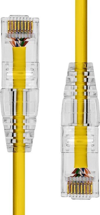 Kabllo rrjeti ProXtend Slim CAT6, 5m, U UTP, e verdhë