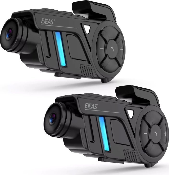 Set interkomi moto Ejeas S, regjistrim video, deri 1000m, 2 helmeta