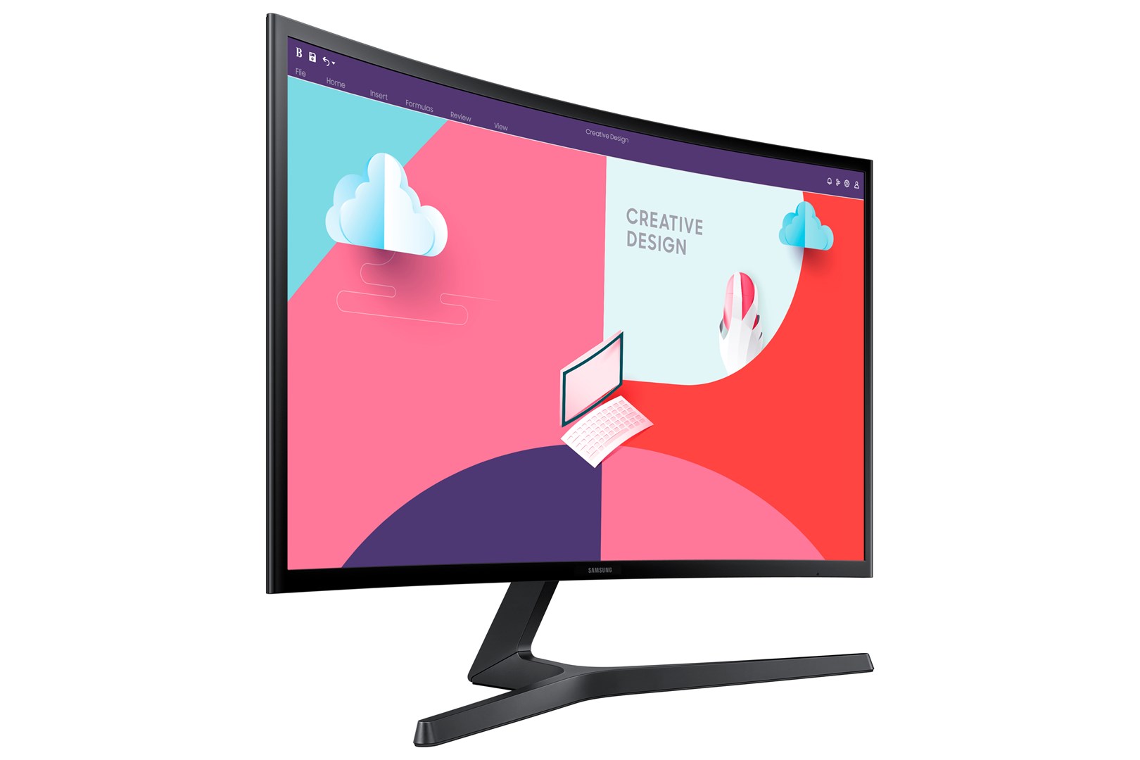 Монитор Samsung S24C366EA, 24”, Full HD, закривен, црн