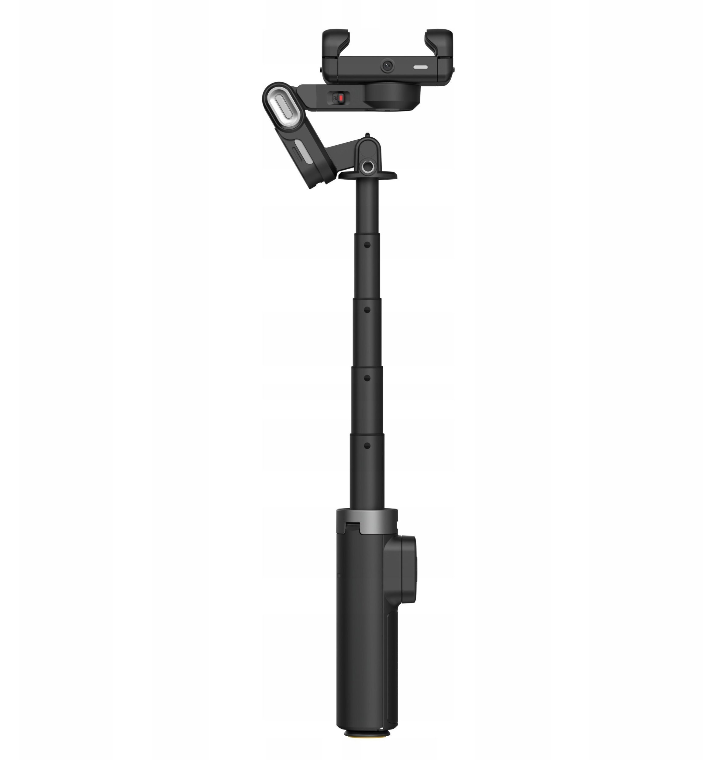 Shkop selfie tripod me gimbal Aochuan M3 Pro Mini, dritë LED, telekomandë, i zi