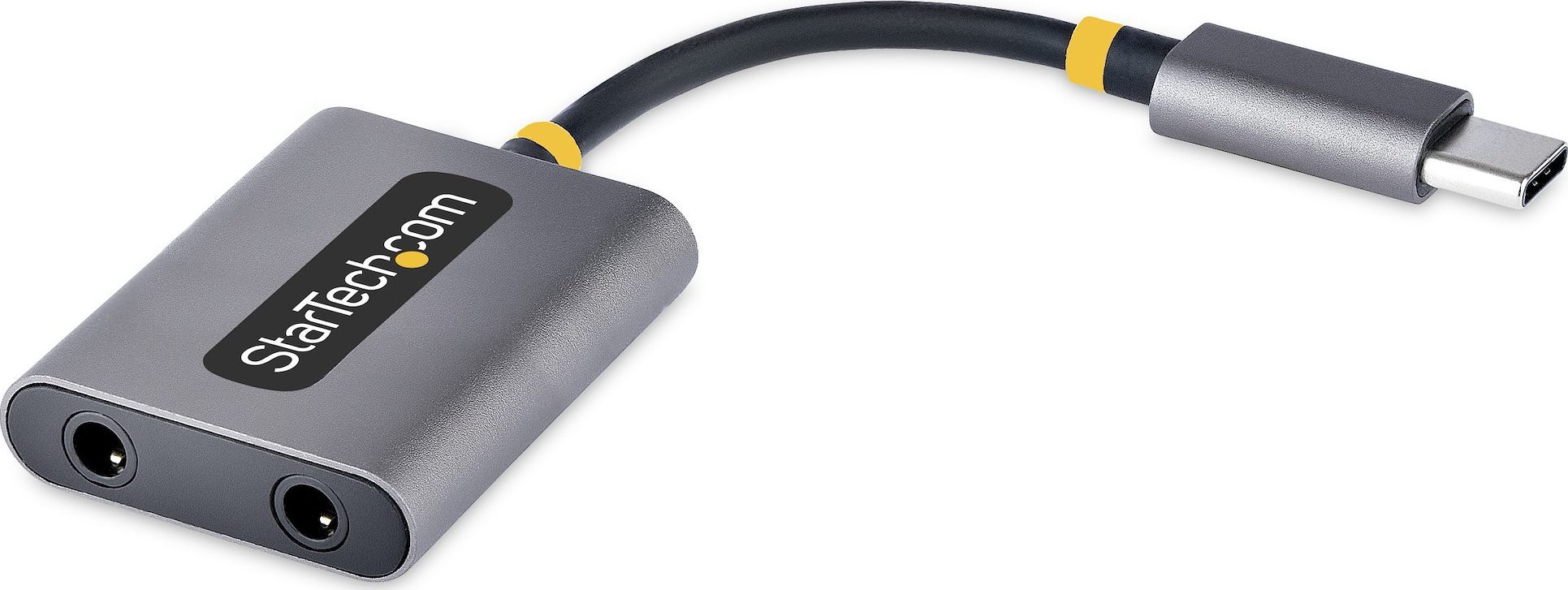 Adapter audio StarTech USB C në 2x 3.5mm, me mikrofon, i bardhë