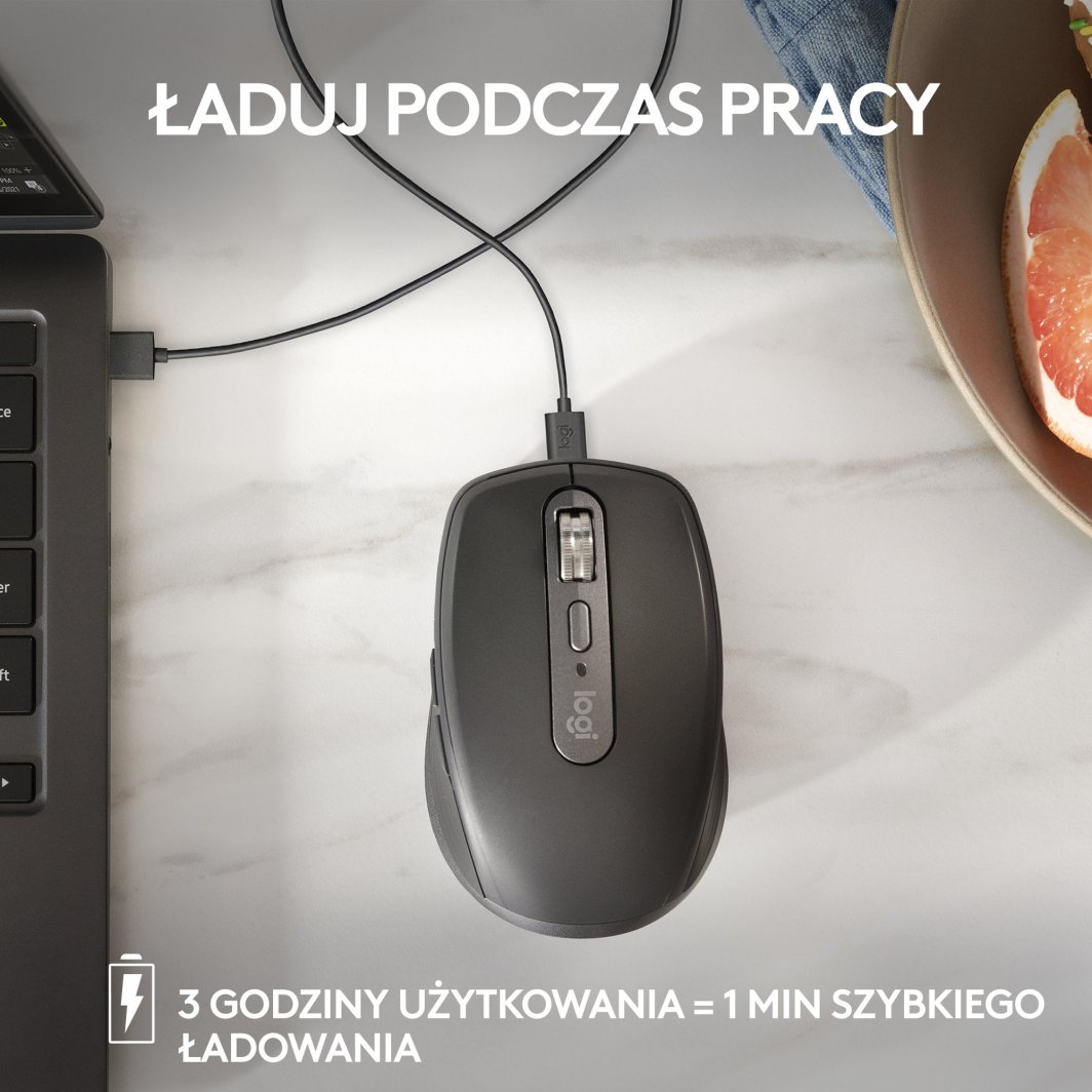 Maus Logitech MX, Bluetooth, USB, USB-C, rozë
