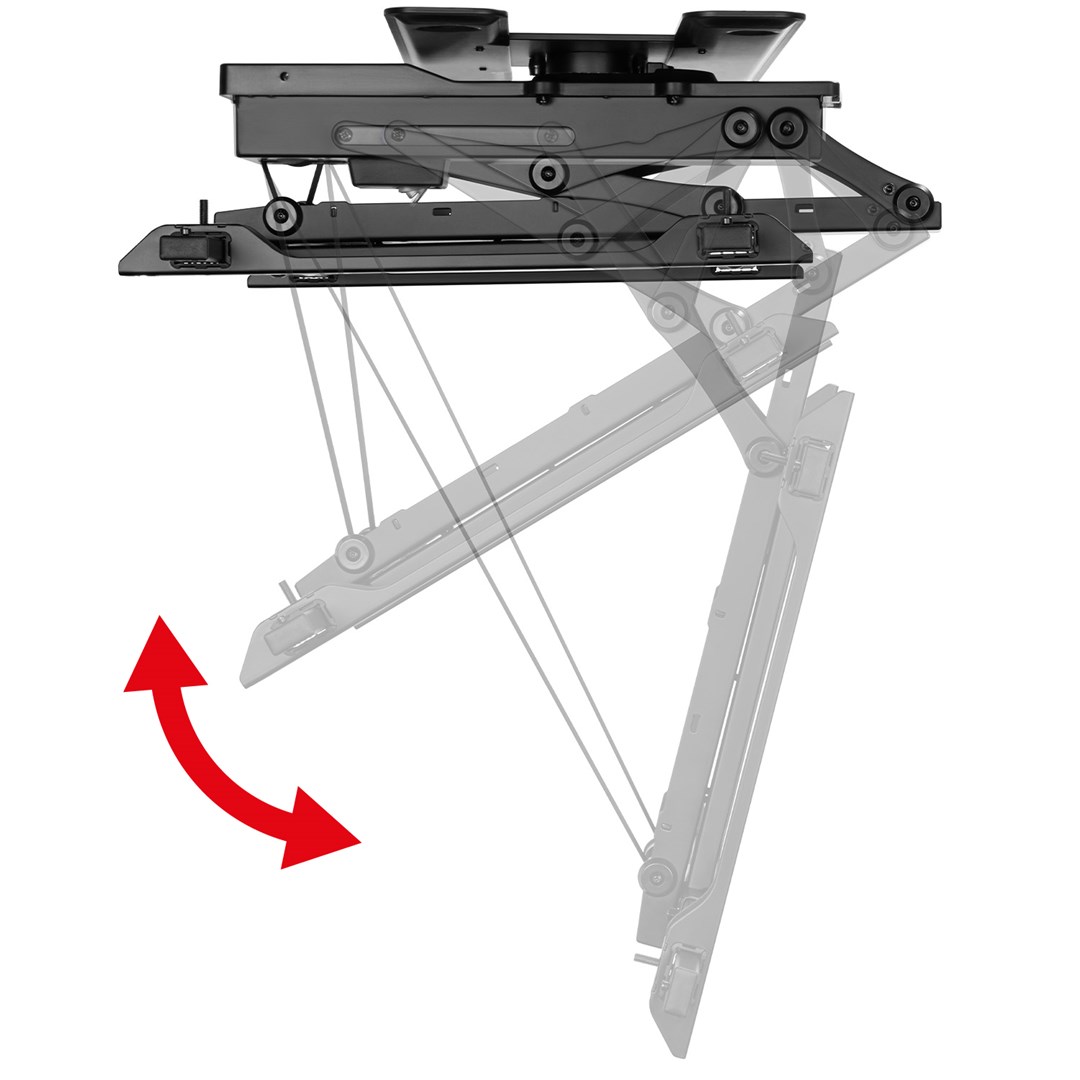Mbajtëse tavani për televizor Maclean, 32"-75", 35kg, i zi