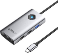 Stacion dokimi ORICO 5 in 1 USB C, HDMI 4K, Power Delivery 60W, gri