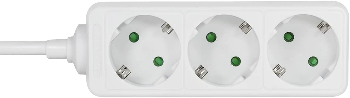 Kabllo vazhduese Logilink LPS205, 3 dalje, 1.5m, e bardhë