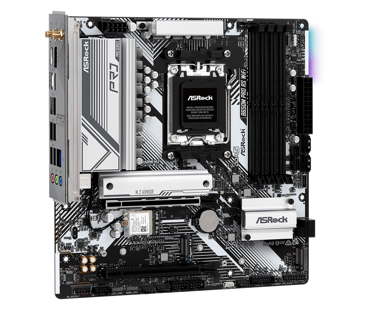 Pllakë amë Asrock B650M Pro RS WiFi AMD B650 Socket AM5 micro ATX
