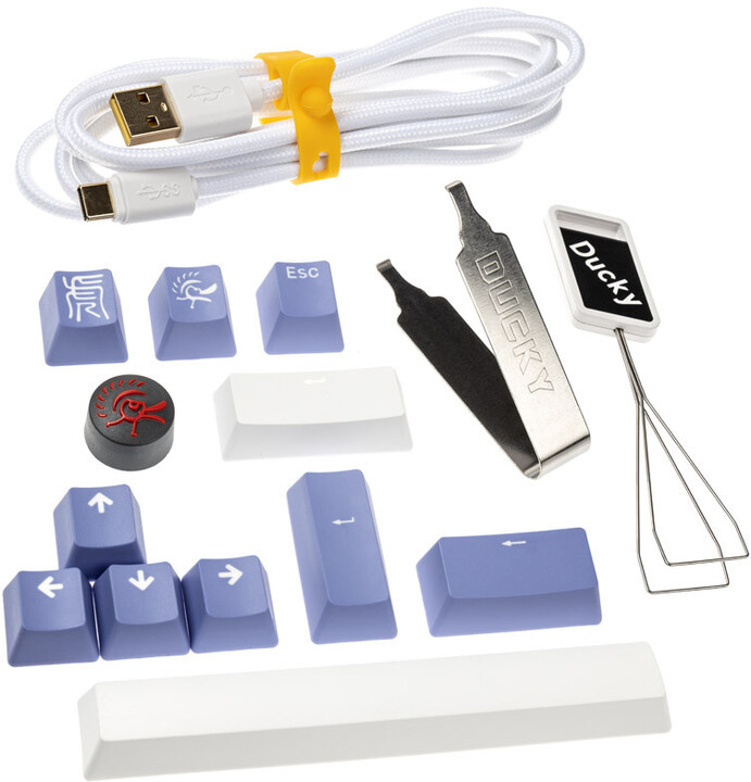 Tастатура Ducky One 3 Classic Pure White TKL, RGB LED, MX–Brown
