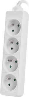 Shirit elektrik Lanberg PS0-04E-0150-W, 4 priza, kabllo 1.5m, i bardhë