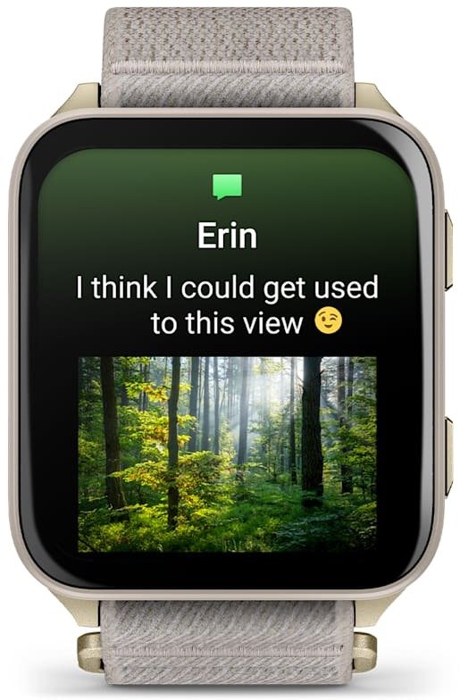 Ora smartwatch Garmin Venu X1, 2" AMOLED, GPS, soft gold gri