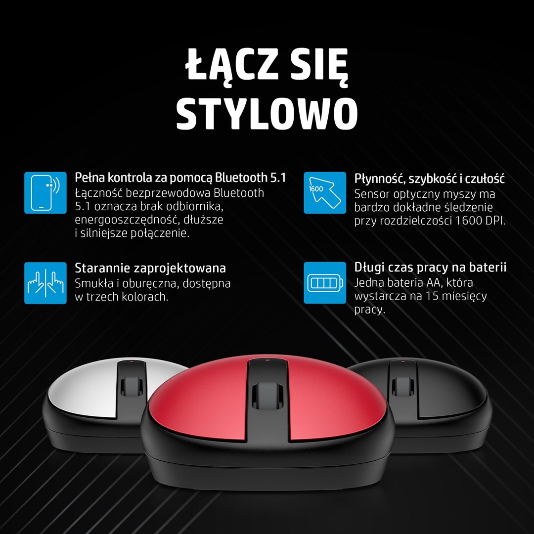 Maus HP 240, Bluetooth, i zi