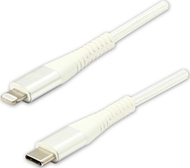 Kabllo USB Logo USB C në Lightning, 1 m, e bardhë