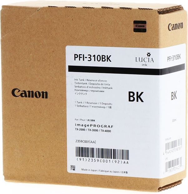 Ngjyrë për printer Canon PFI-310 BK, 130 ml, e zezë