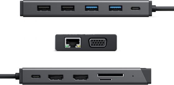 Dock USB C ALOGIC MV2, USB 3.2 Gen 1, Gigabit Ethernet, gri