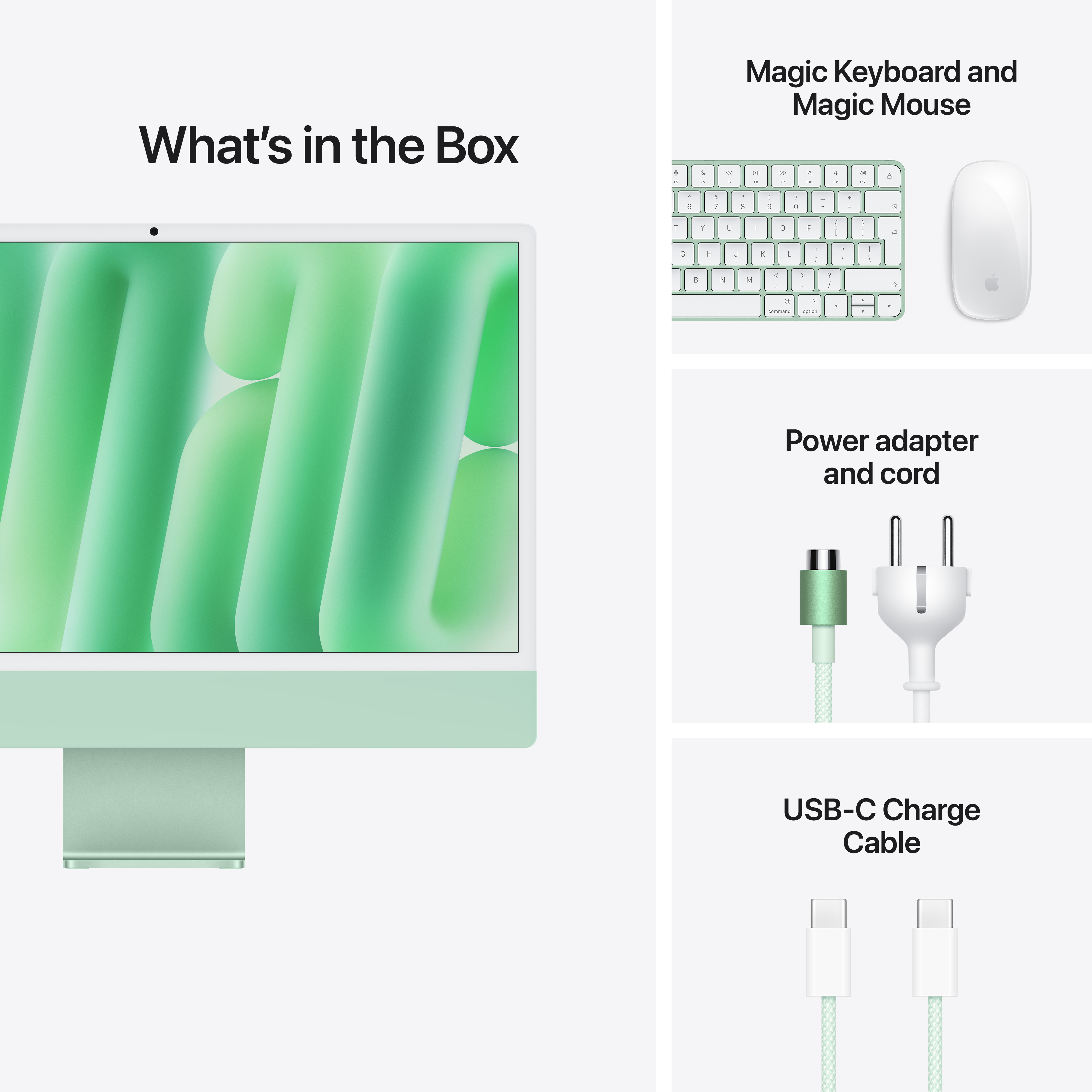 Apple iMac 24", M6 10‑core, 16GB, 256GB SSD, 10‑core GPU, Green