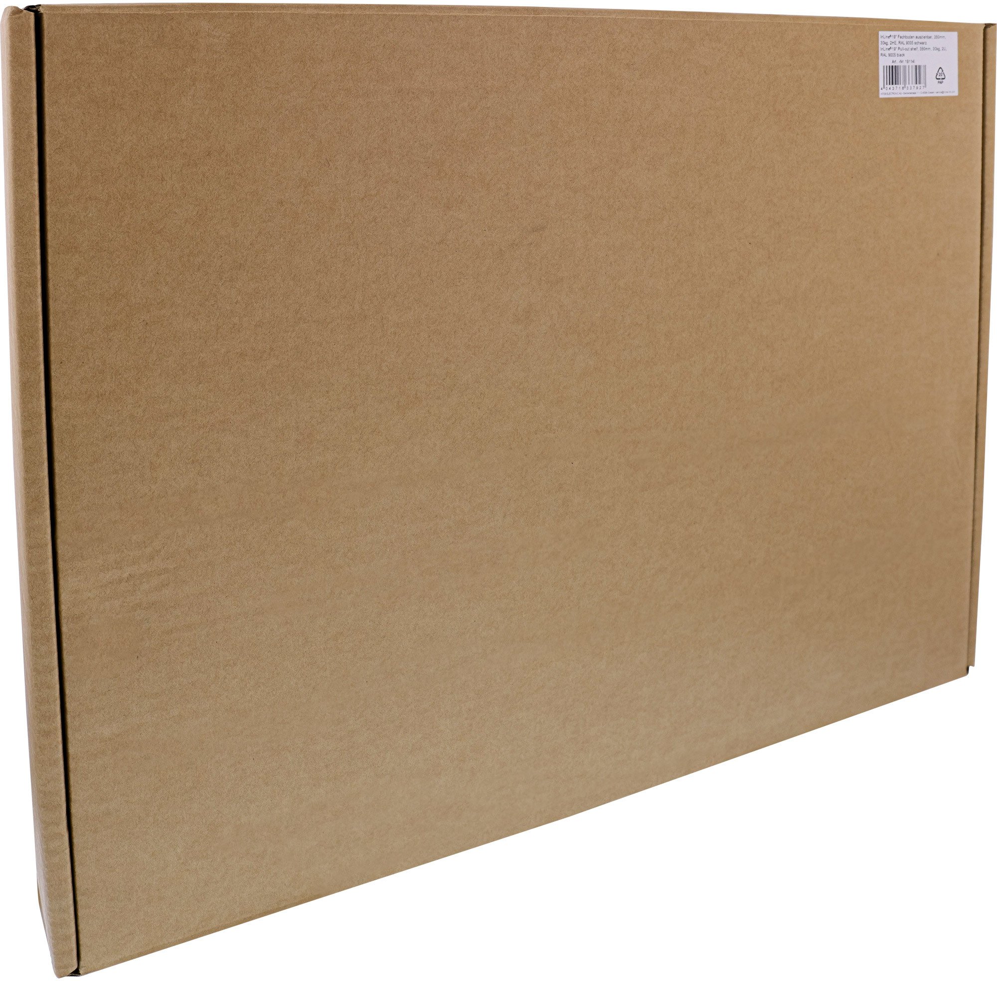 Raft tërheqës kabineti InLine 19, 350mm, 30kg, 2U, gri e hapur