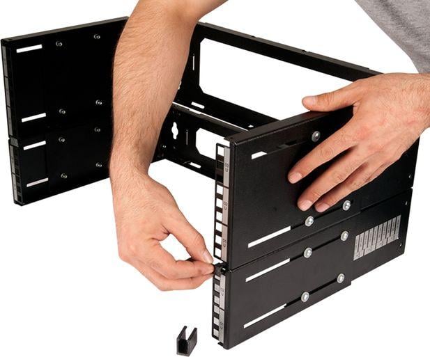 Kornizë muri për rack Digitus, 19", thellësi e rregullueshme, e zezë
