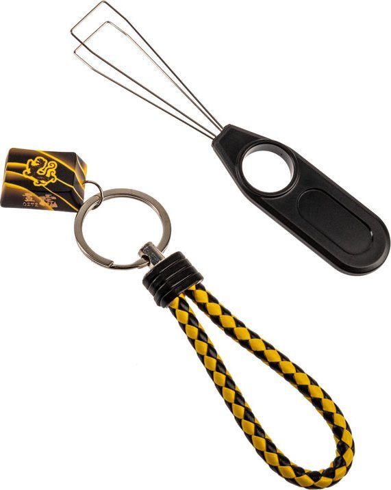 Set kapakësh tastiere Traitors TIGER SKETCH Limited, PBT, layout UK ISO, zi e verdhë