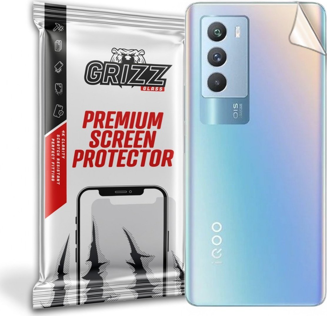 Film mbrojtës prapa GrizzGlass për Vivo iQOO Neo 5S 5G, SatinSkin, transparent