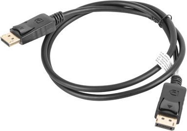 Kabllo Lanberg DisplayPort - DisplayPort, (CA-DPDP-10CC-0010-BK), 1m, e zezë