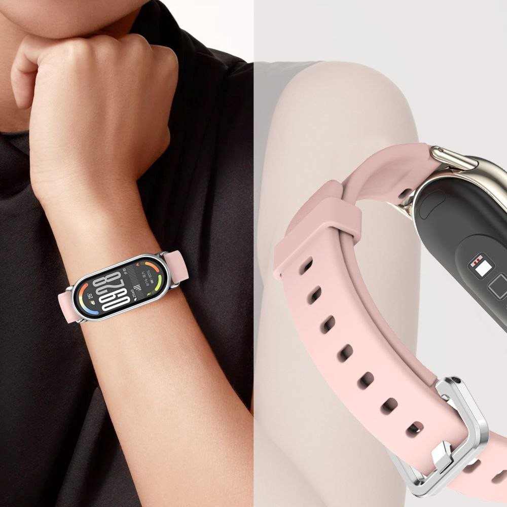Rrip ore Tech-Protect IconBand Classic për Xiaomi Smart Band 8 9 10 NFC, silikon fleksibël, i zi