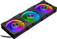 Вентилатор за компјутер Фантекс D30-120 D-RGB, 120 mm, сет 3 парчиња, црн